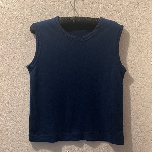 Tops - Blue tank top sweater material